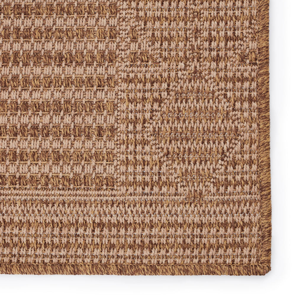 Vibe By Jaipur Living Vahine Indoor/ Outdoor Bordered Light Brown/ Beige Area Rug (2'X3')