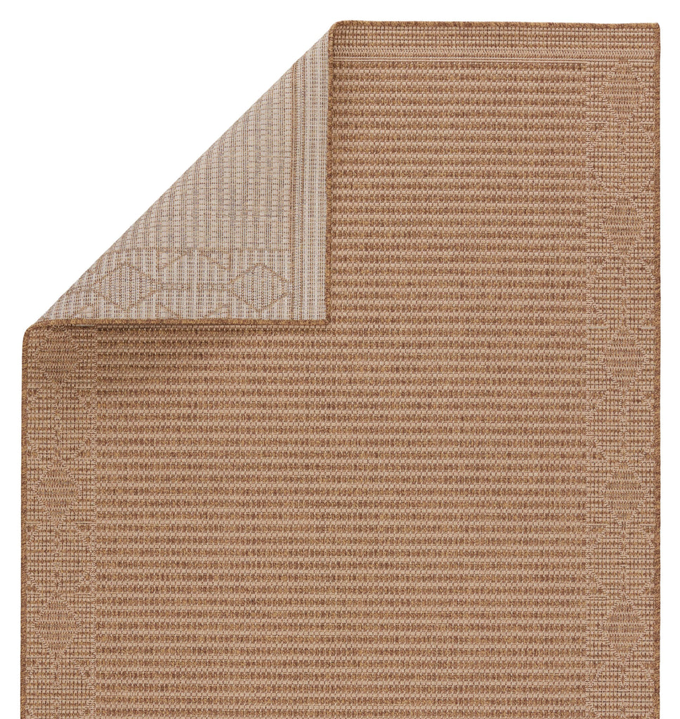 Vibe By Jaipur Living Vahine Indoor/ Outdoor Bordered Light Brown/ Beige Area Rug (4'X6')