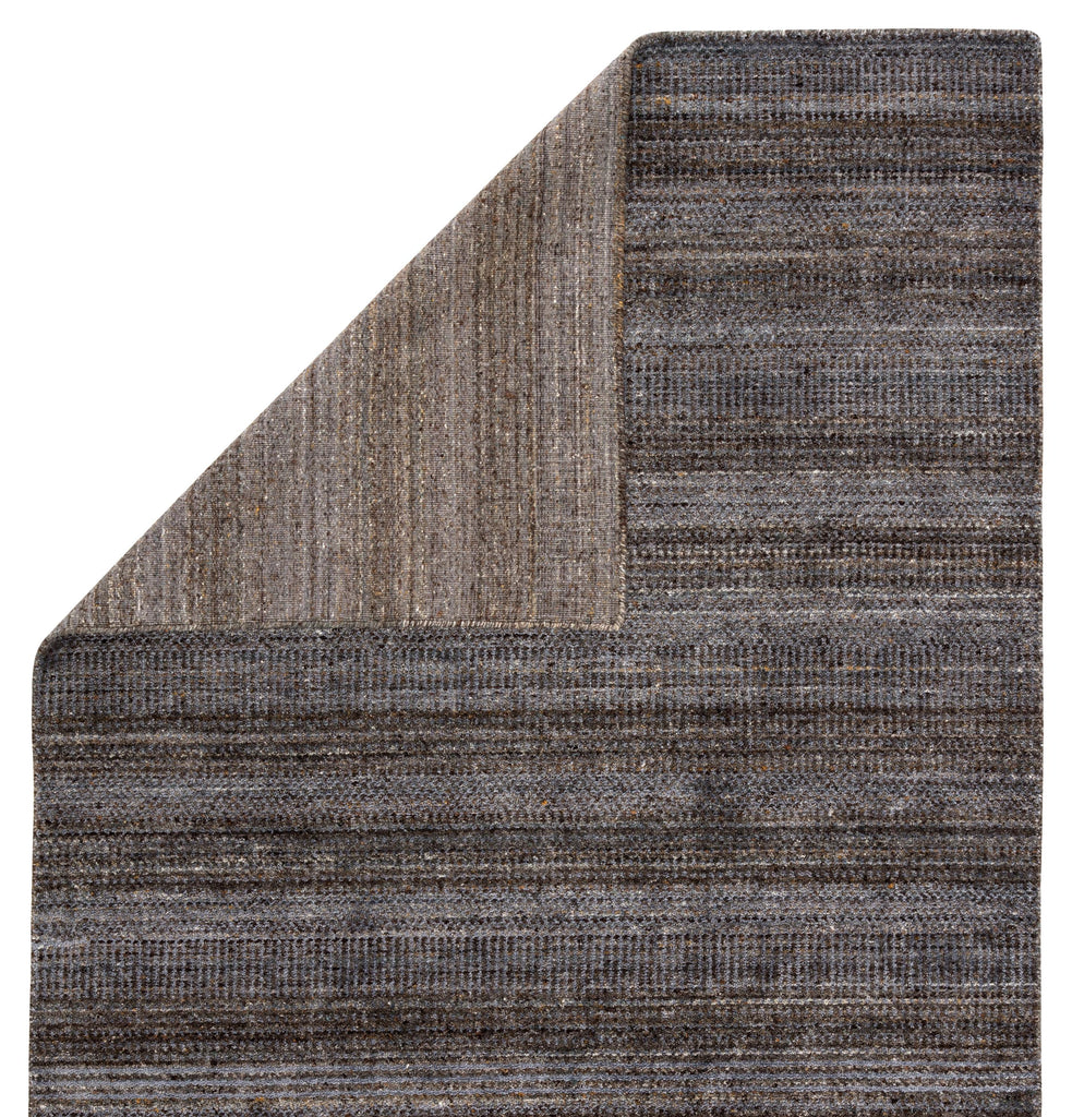 Jaipur Living Minuit Handmade Geometric Gray/ Blue Runner Rug (3'X12')