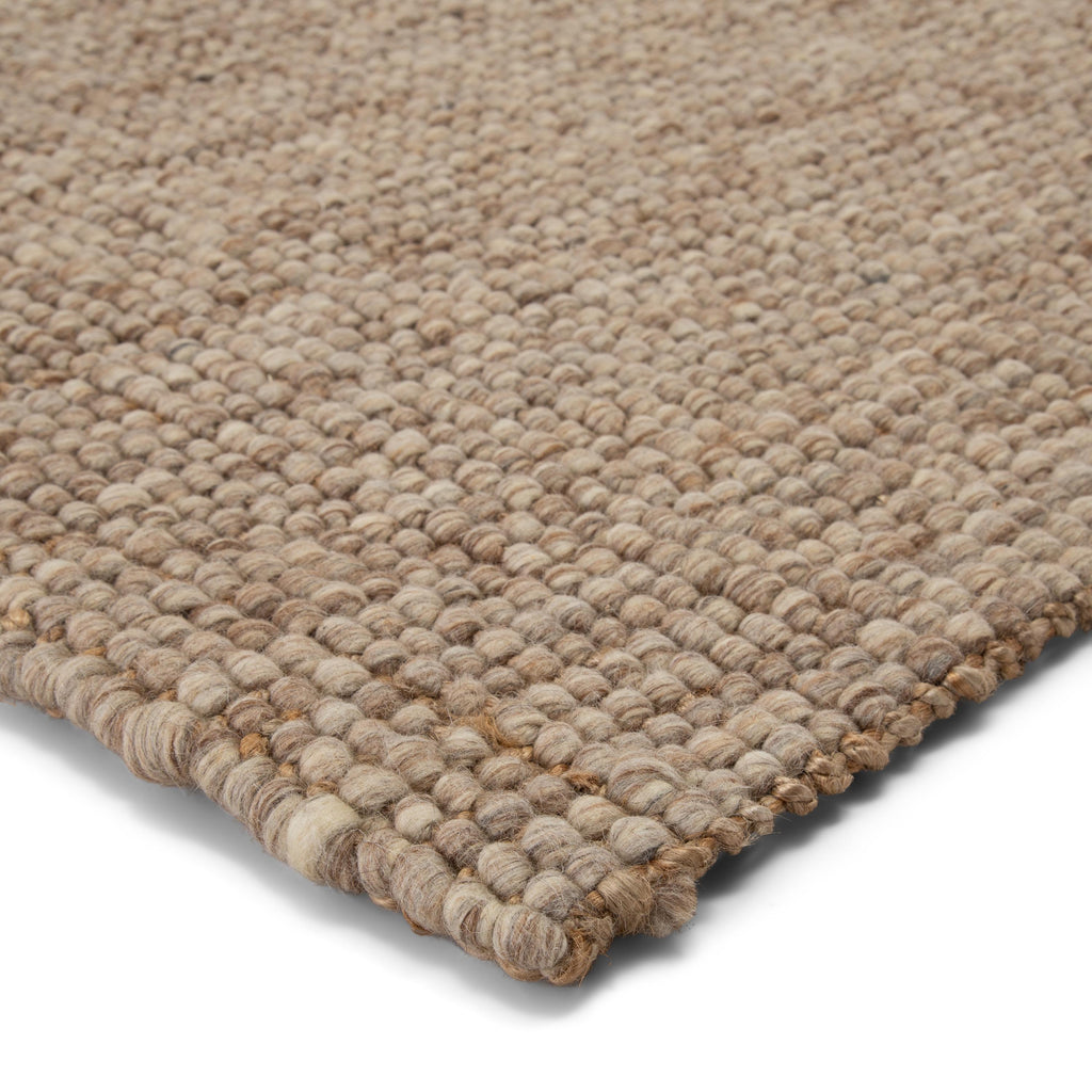 Jaipur Living Oceana Natural Solid Light Gray/ Tan Area Rug (9'X12')