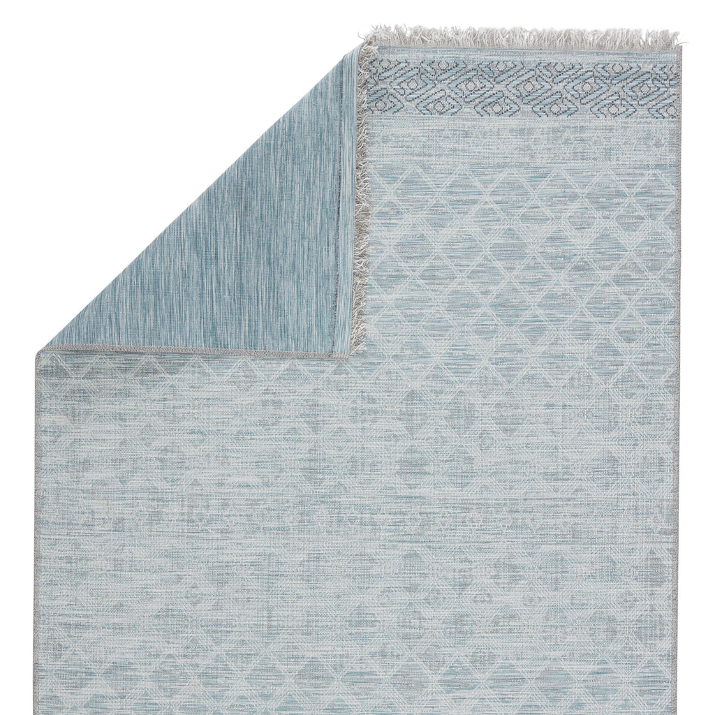 Jaipur Living Ravi Indoor/ Outdoor Bordered Light Blue/ Gray Area Rug (2'X3'7")