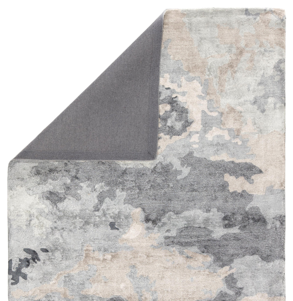 Jaipur Living Glacier Handmade Abstract Gray/ Dark Blue Runner Rug (2'6"X8')