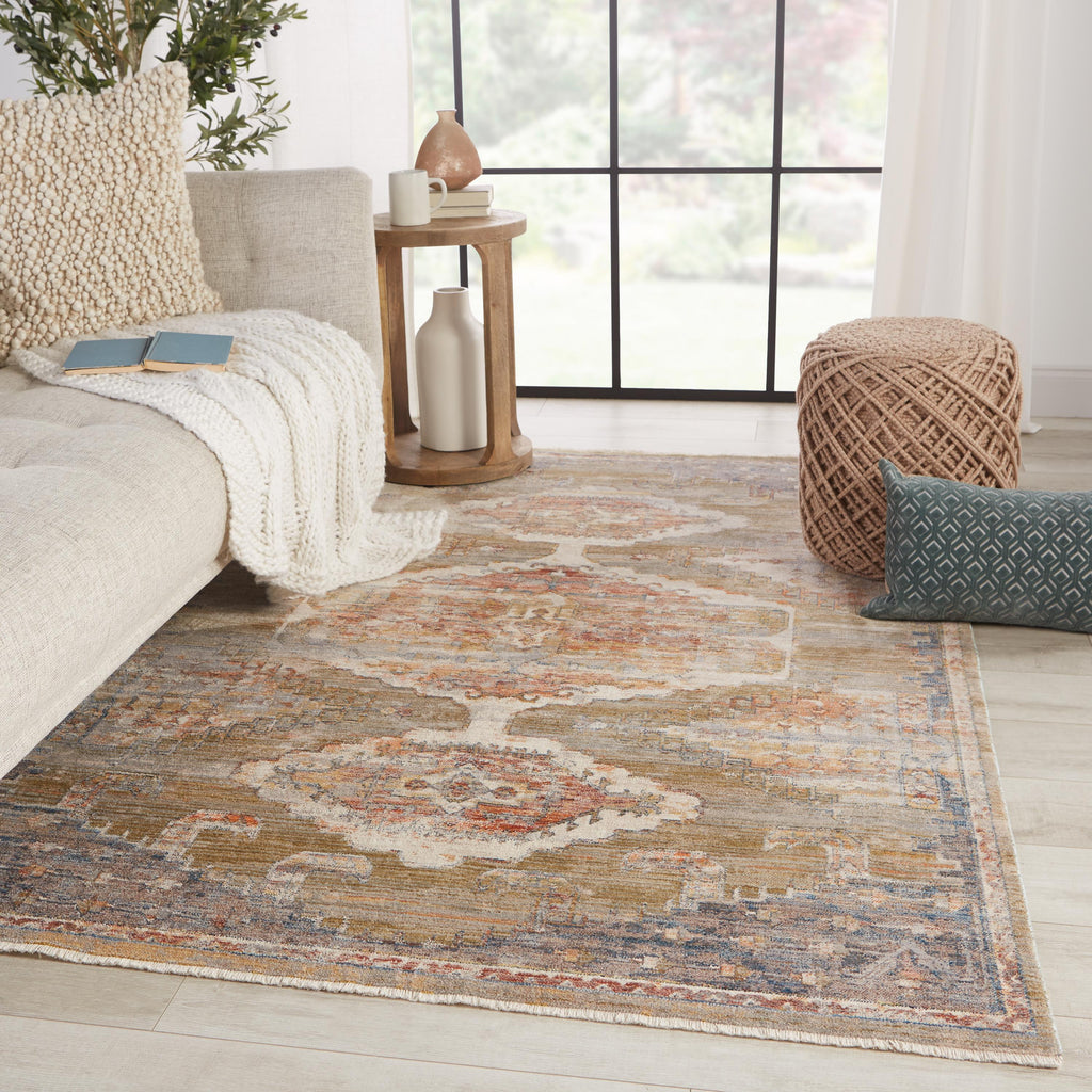 Vibe By Jaipur Living Haelyn Medallion Multicolor/ Olive Area Rug (3'11"X5'10")