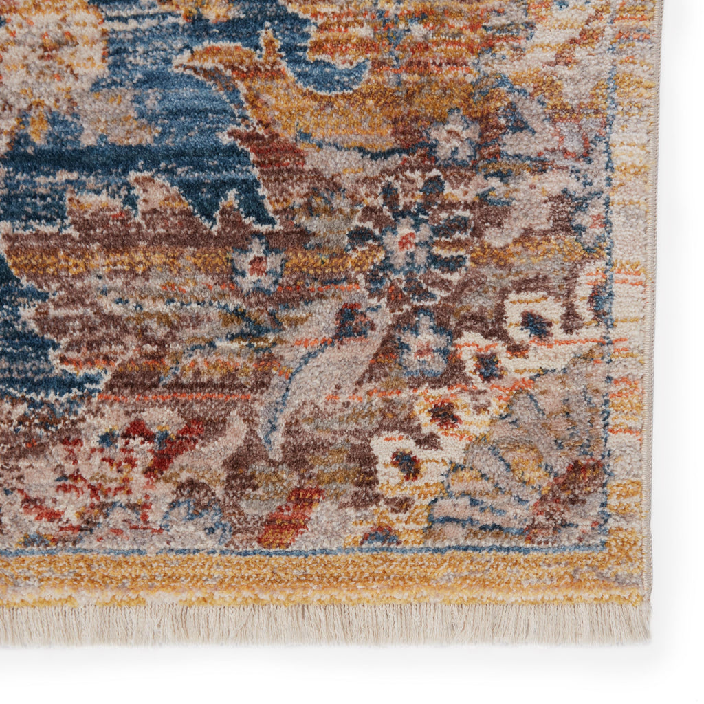 Vibe By Jaipur Living Jemsa Medallion Blue/ Orange Area Rug (3'11"X5'10")