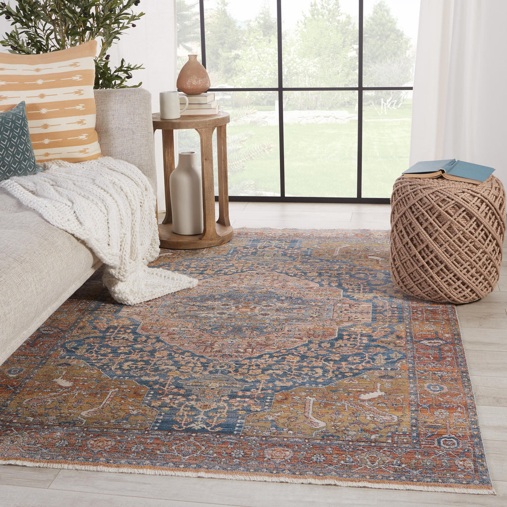 Vibe By Jaipur Living Saphir Medallion Multicolor/ Blue Runner Rug (3'X12')