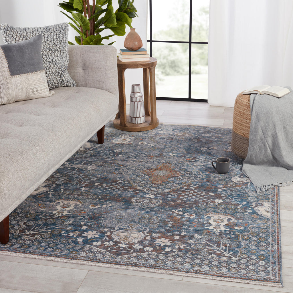 Vibe By Jaipur Living Harkin Medallion Blue/ Gray Area Rug (5'3"X7'10")