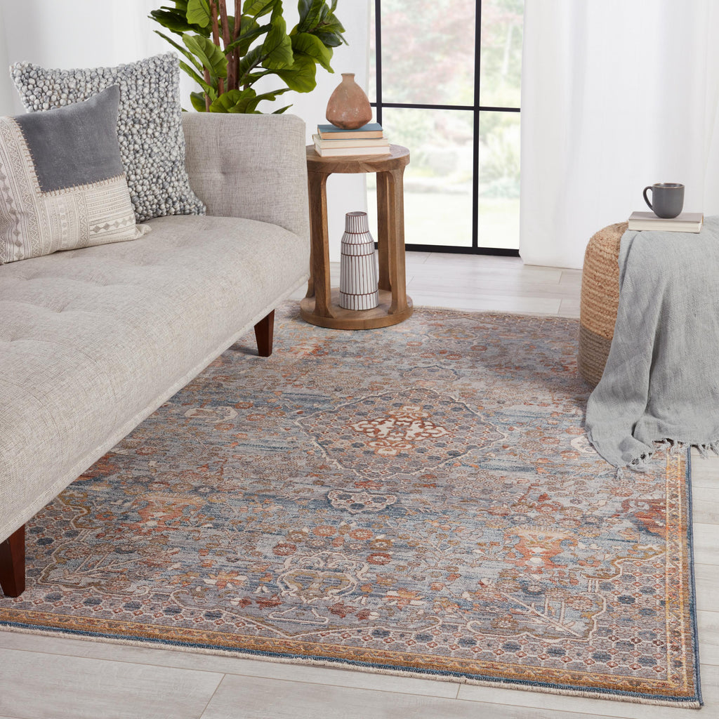 Vibe By Jaipur Living Harkin Medallion Light Gray/ Rust Area Rug (5'3"X7'10")