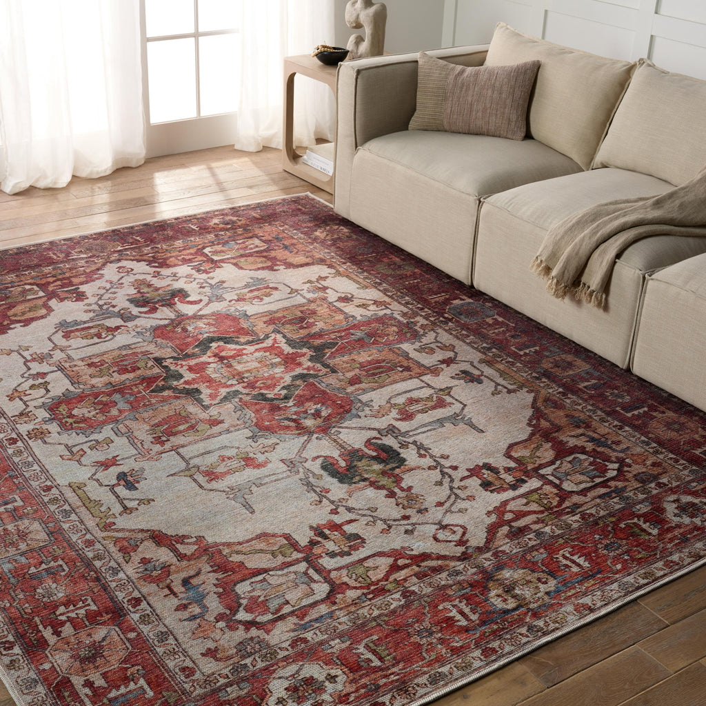 Vibe By Jaipur Living Hepburn Medallion Rust/ Beige Area Rug (5'3"X8')