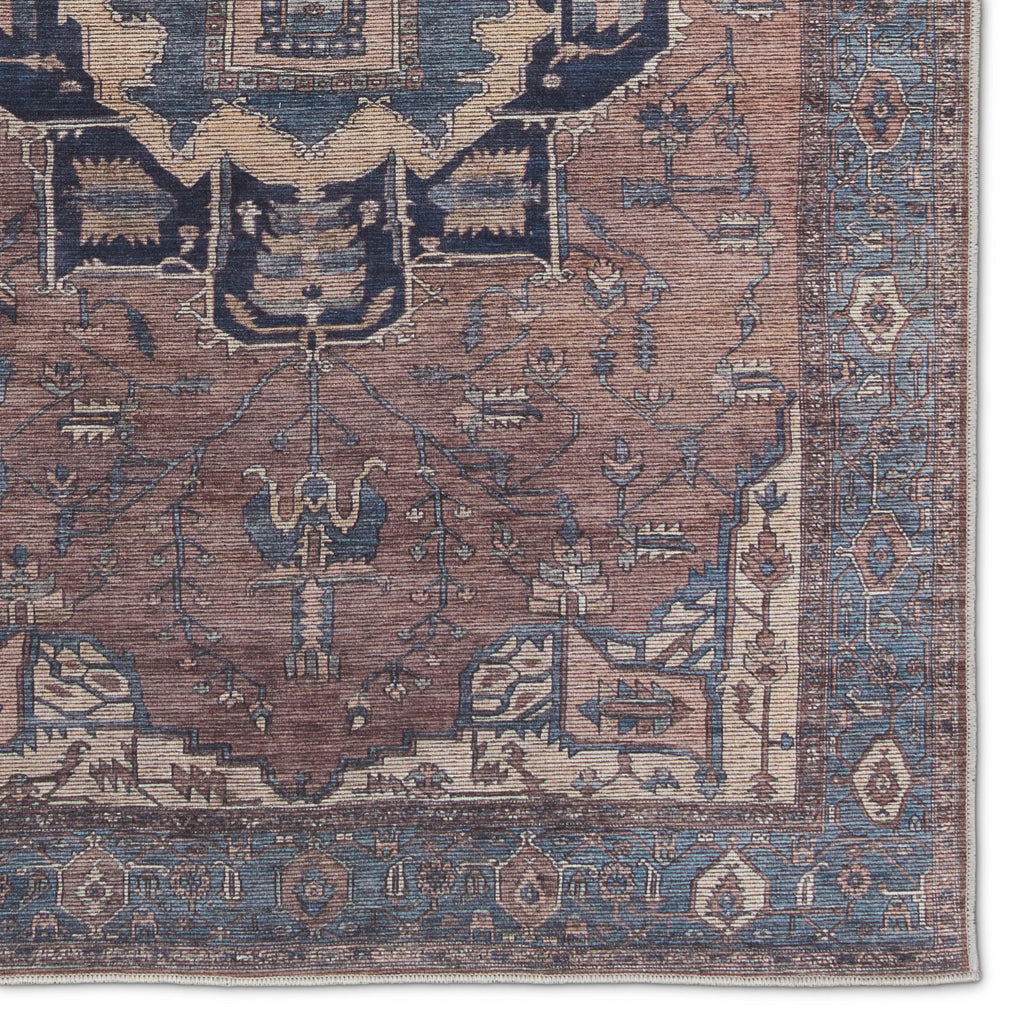 Vibe By Jaipur Living Barrymore Medallion Blue/ Dark Brown Area Rug (3'11"X6')