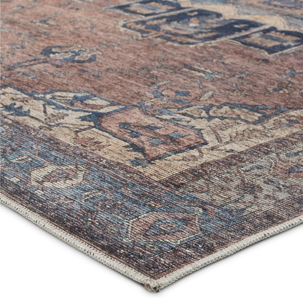 Vibe By Jaipur Living Barrymore Medallion Blue/ Dark Brown Area Rug (5'3"X8')