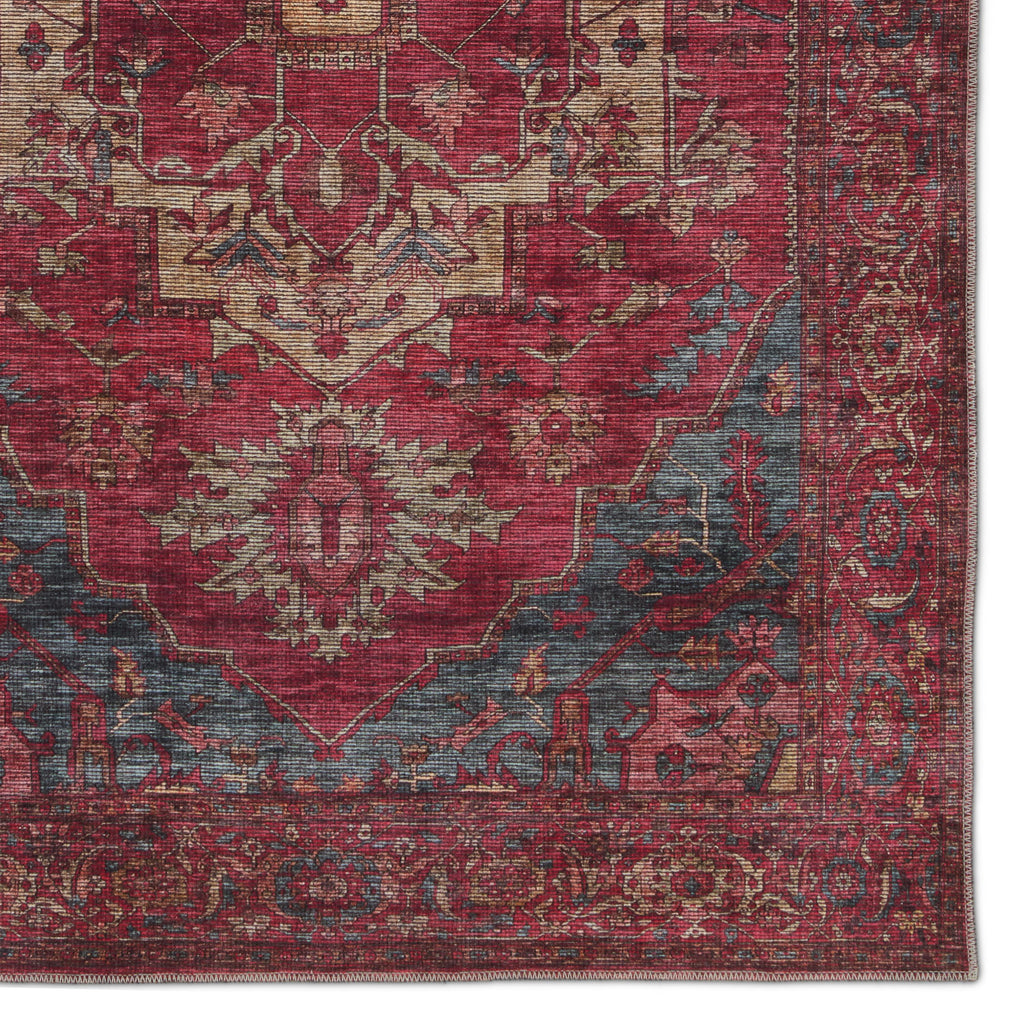 Vibe By Jaipur Living Gloria Medallion Red/ Blue Runner Rug (3'X8')