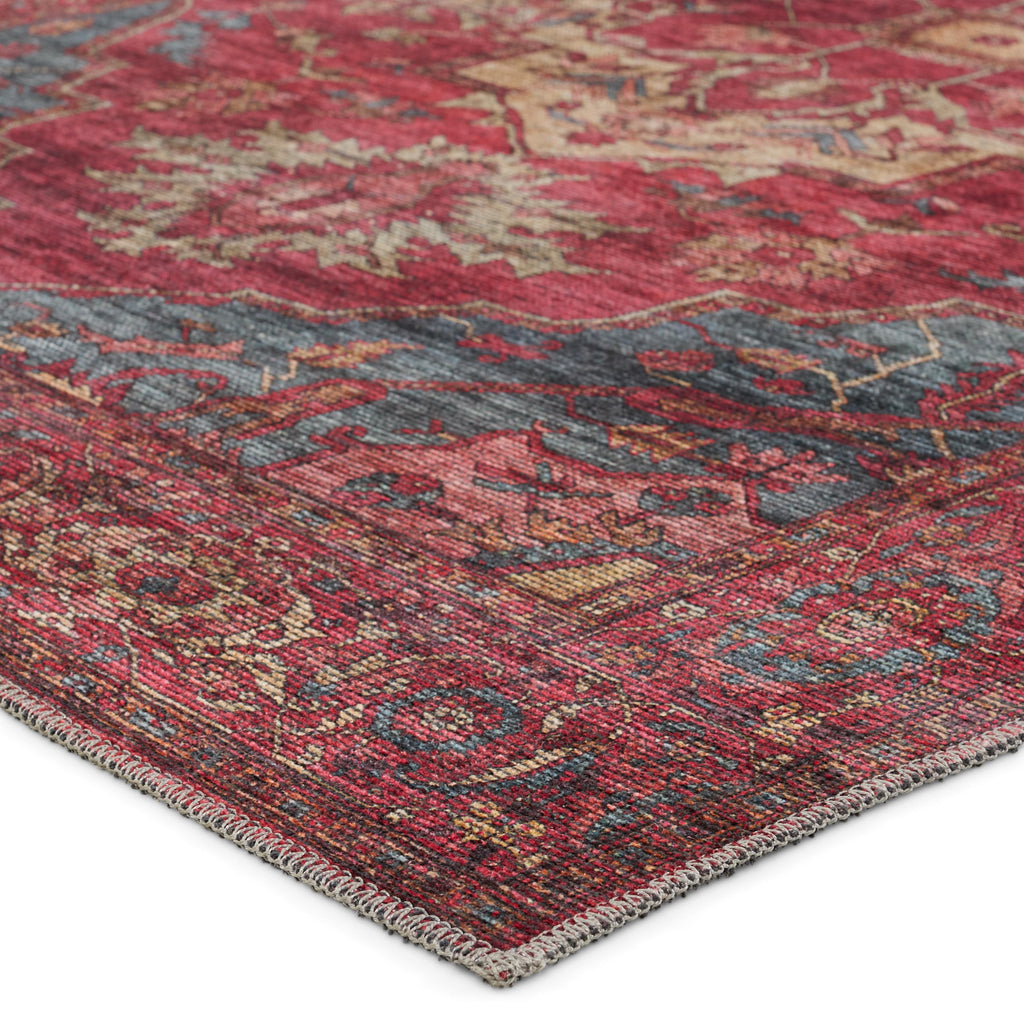 Vibe By Jaipur Living Gloria Medallion Red/ Blue Area Rug (5'3"X8')