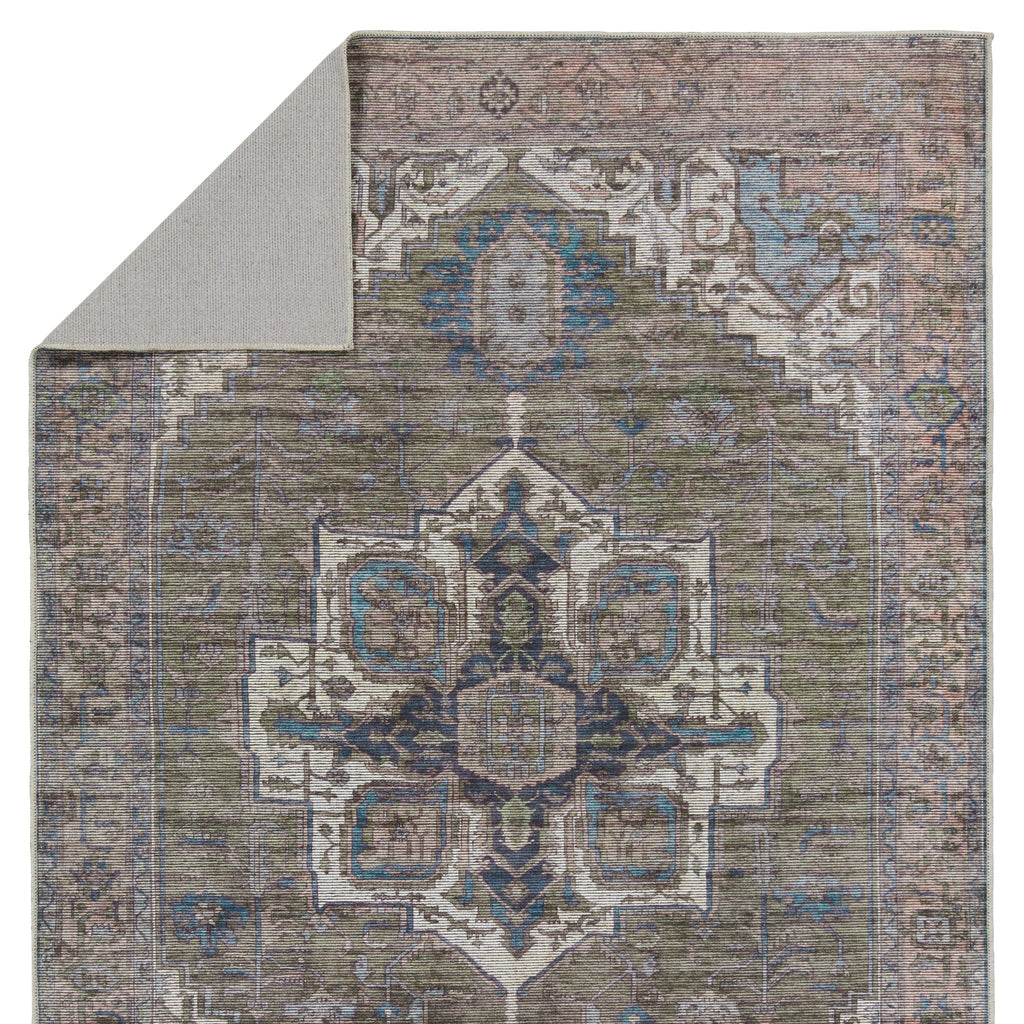 Vibe By Jaipur Living Chaplin Medallion Green/ Blue Area Rug (5'3"X8')