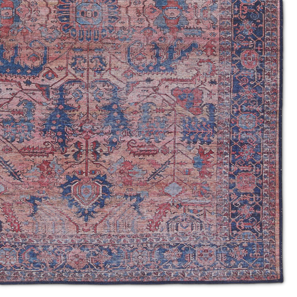 Vibe By Jaipur Living Ainsworth Medallion Blue/ Pink Area Rug (5'3"X8')