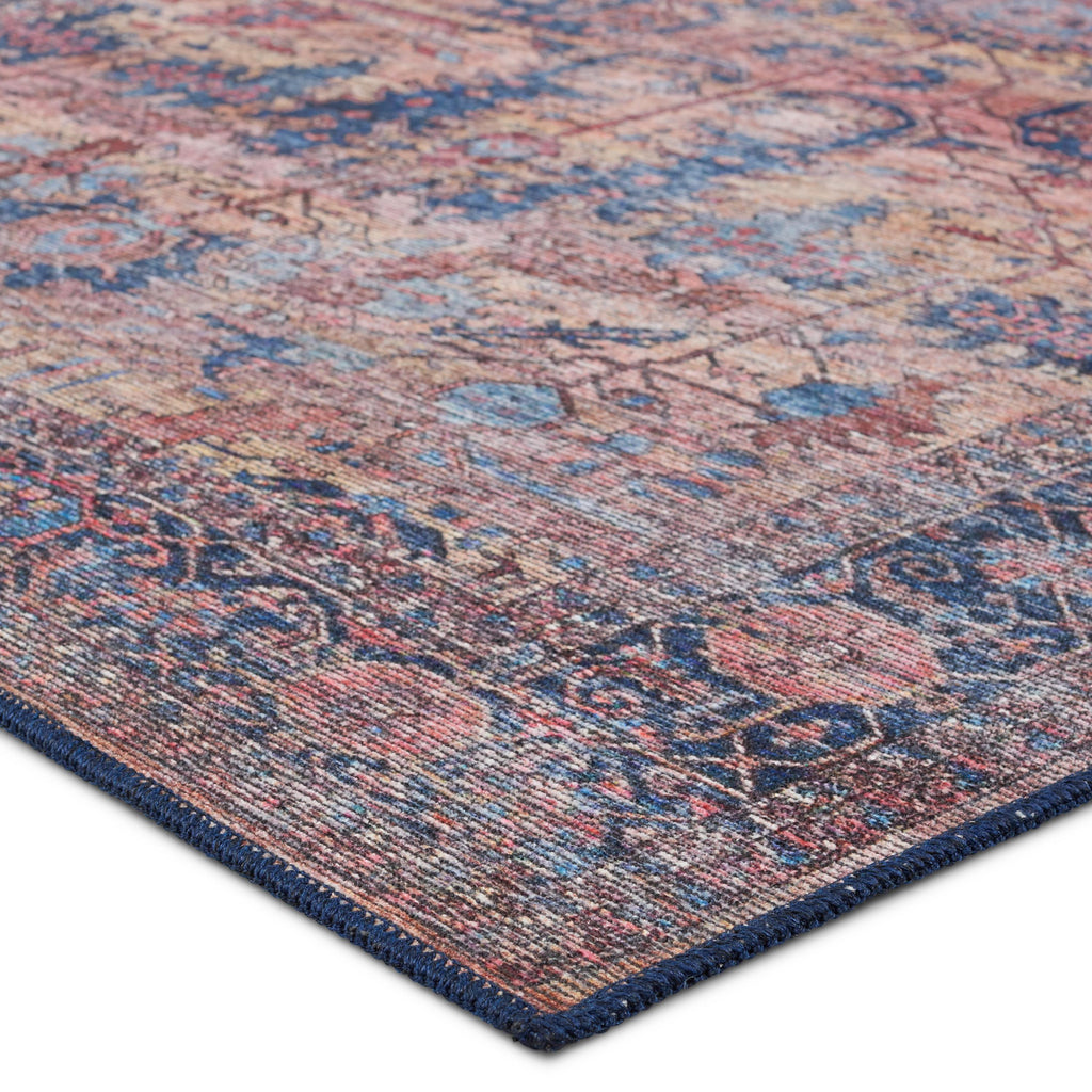 Vibe By Jaipur Living Ainsworth Medallion Blue/ Pink Area Rug (10'6"X14')