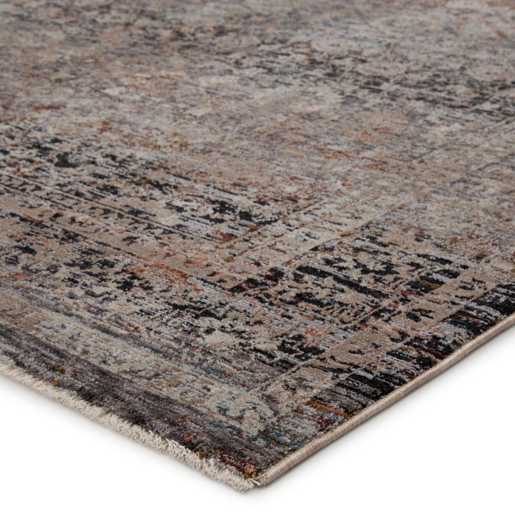 Jaipur Living Elio Oriental Gray/ Black Runner Rug (3'X8')