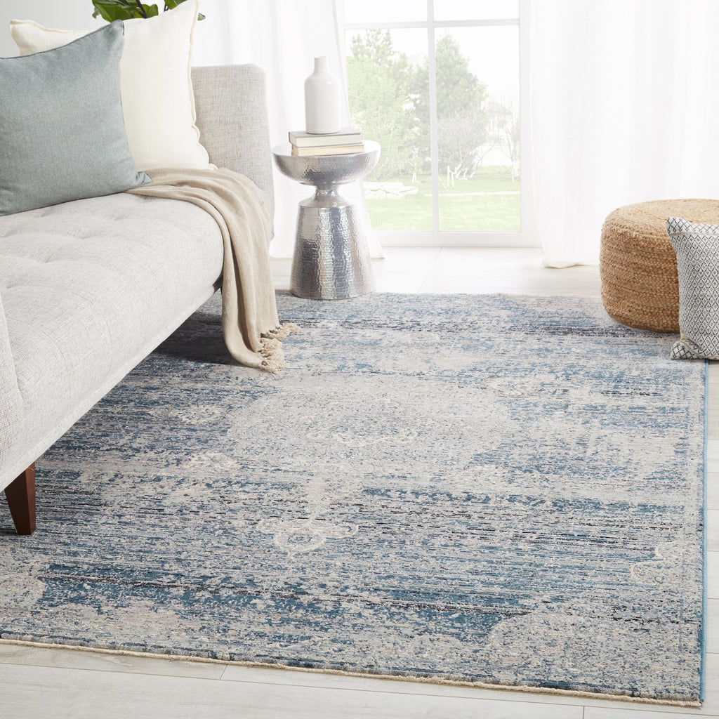 Jaipur Living Tolani Medallion Blue/ Gray Area Rug (12'X15'6")