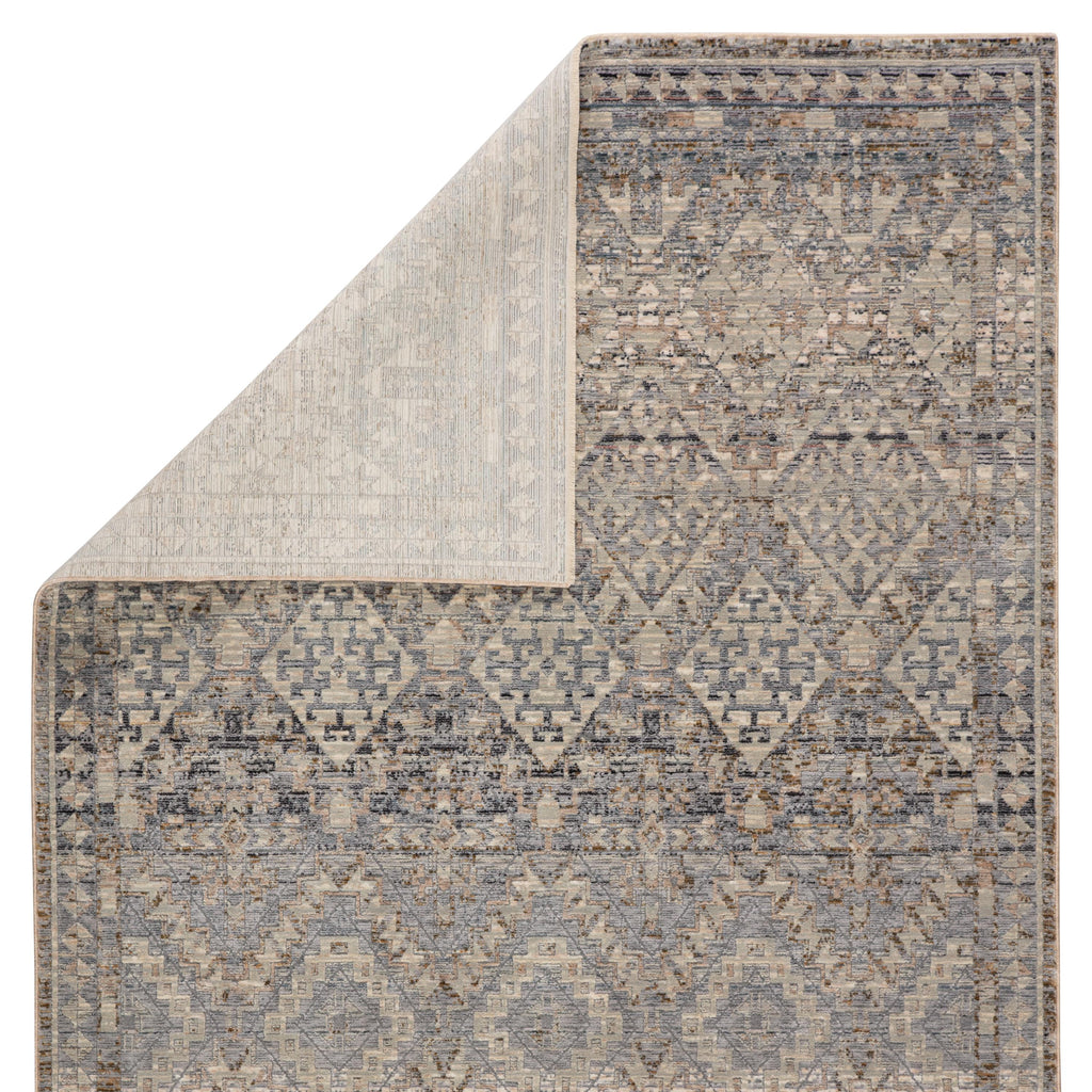 Jaipur Living Cashel Tribal Gray/ Dark Blue Runner Rug (2'5"X10')