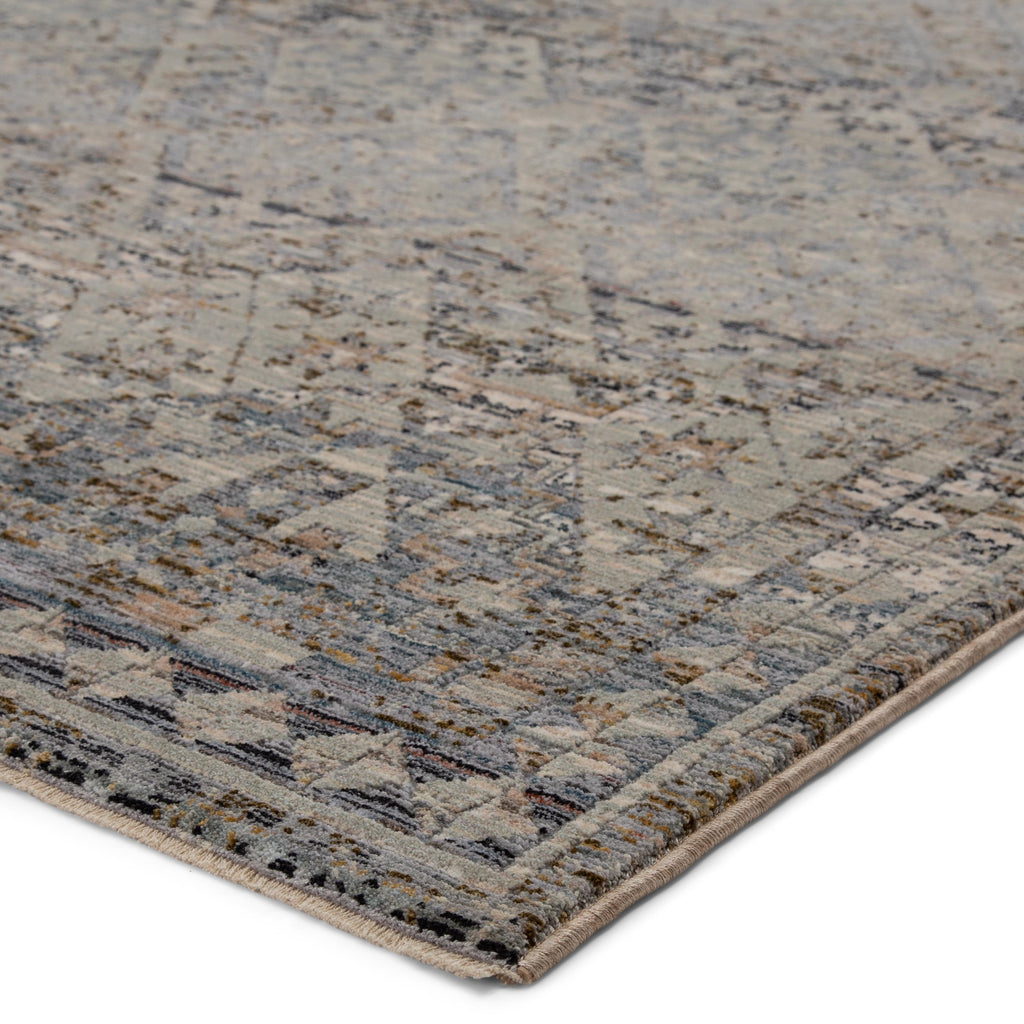 Jaipur Living Cashel Tribal Gray/ Dark Blue Area Rug (9'3"X13'3")