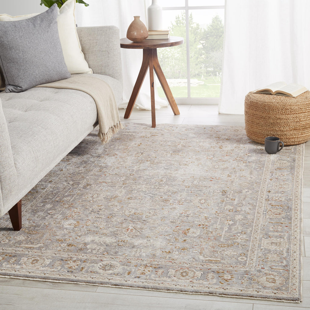 Jaipur Living Amaris Oriental Gray/ Cream Area Rug (6'X9')