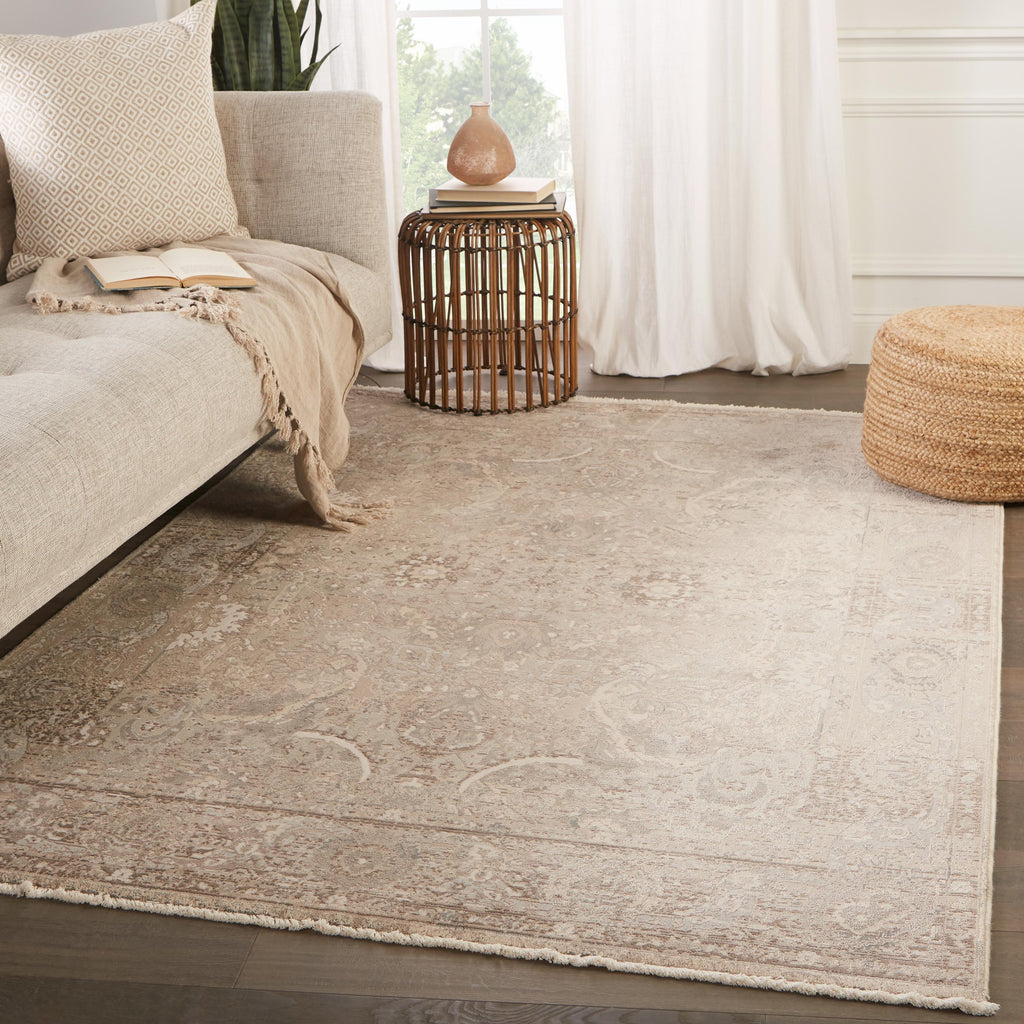 Jaipur Living Baptiste Oriental Gray/ Cream Area Rug (5'X7'6")