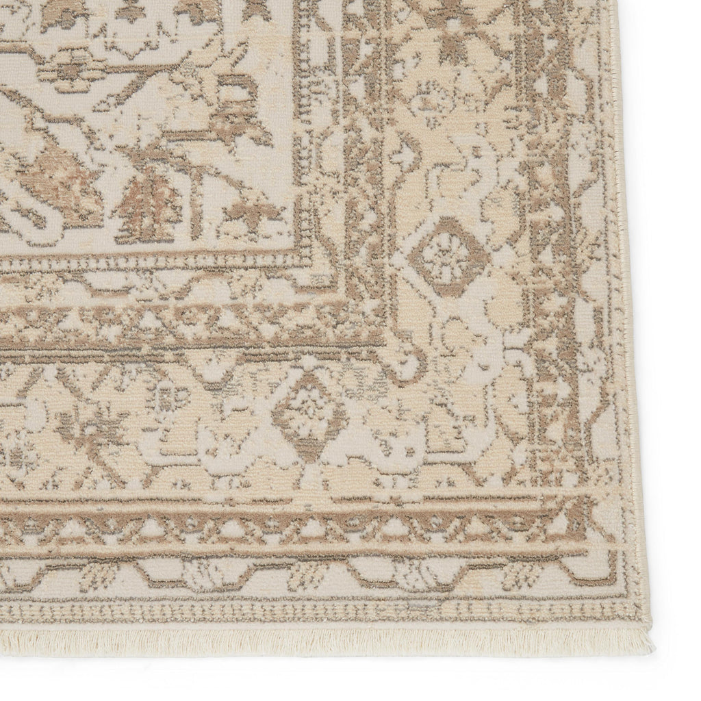 Jaipur Living Valentin Oriental Cream/ Light Gray Area Rug (5'X7'6")