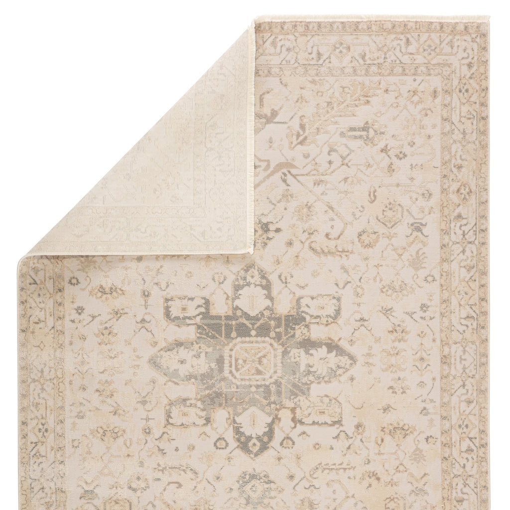 Jaipur Living Lucien Medallion Cream/ Light Gray Runner Rug (2'6"X8')