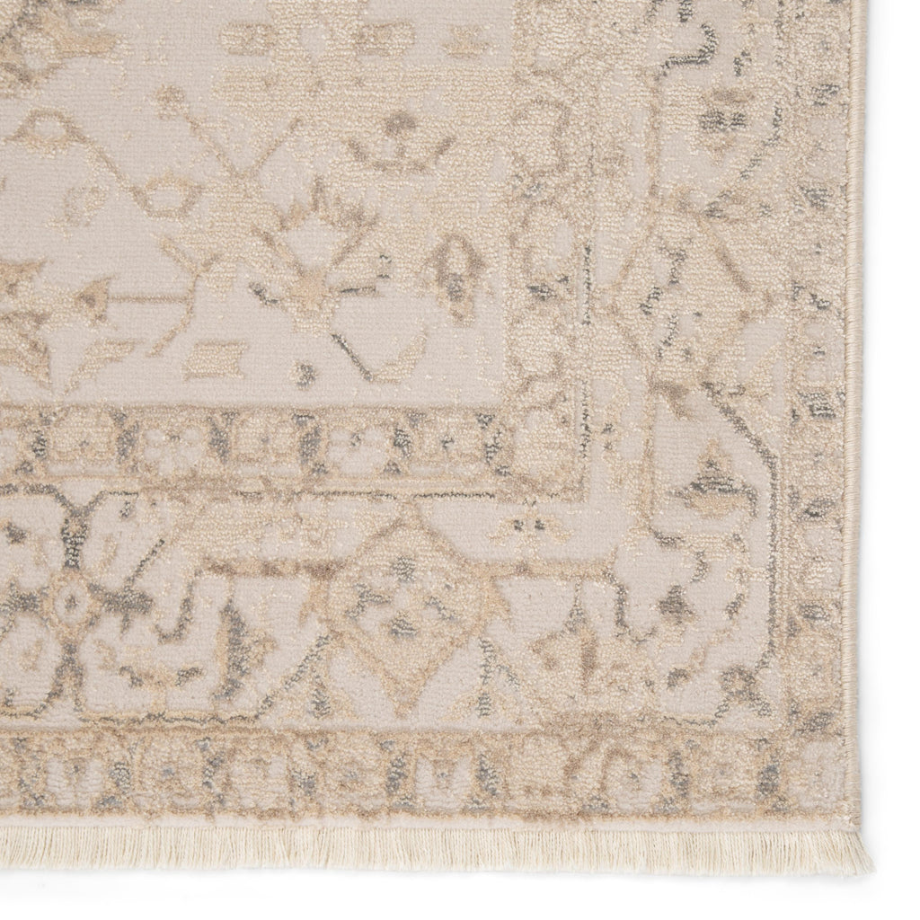 Jaipur Living Lucien Medallion Cream/ Light Gray Runner Rug (2'6"X12')