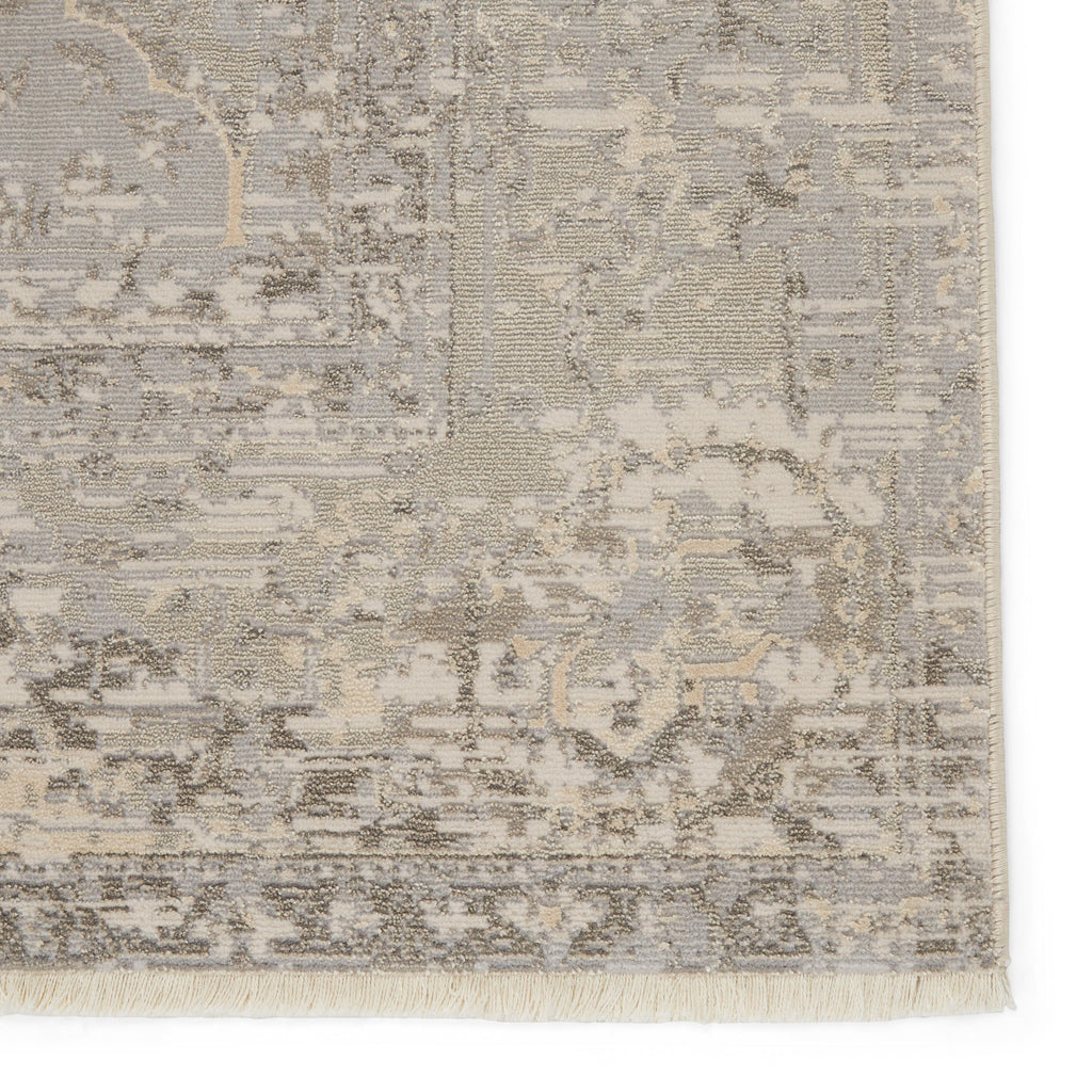 Jaipur Living Lourdes Trellis Gray/ Cream Runner Rug (2'6"X8')