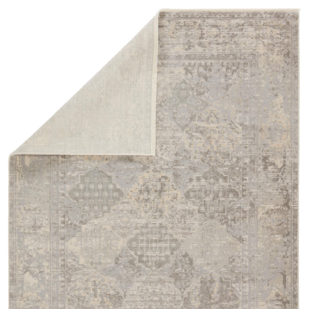 Jaipur Living Lourdes Trellis Gray/ Cream Area Rug (5'X7'6")