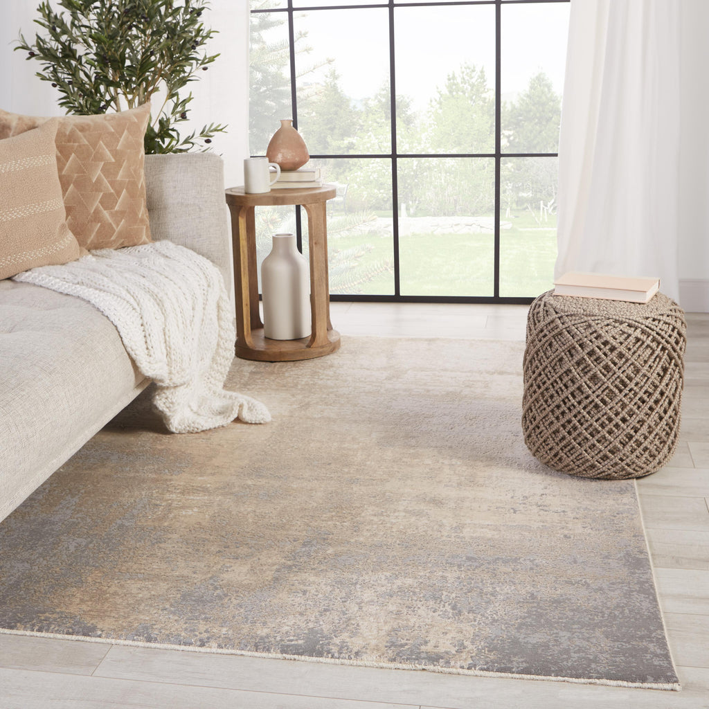 Jaipur Living Alcina Abstract Cream/ Gray Runner Rug (2'6"X8')