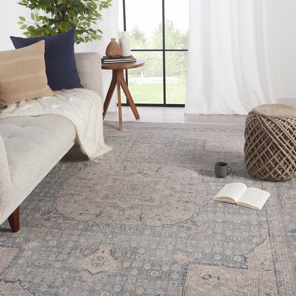 Jaipur Living Epsilon Medallion Blue/ Gray Area Rug (6'3"X9'6")