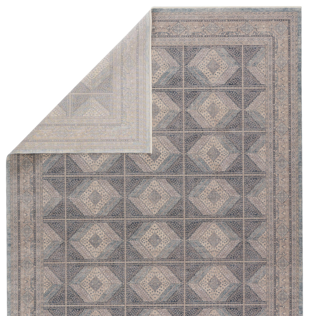 Jaipur Living Jamestown Trellis Blue/ Cream Runner Rug (3'X8')