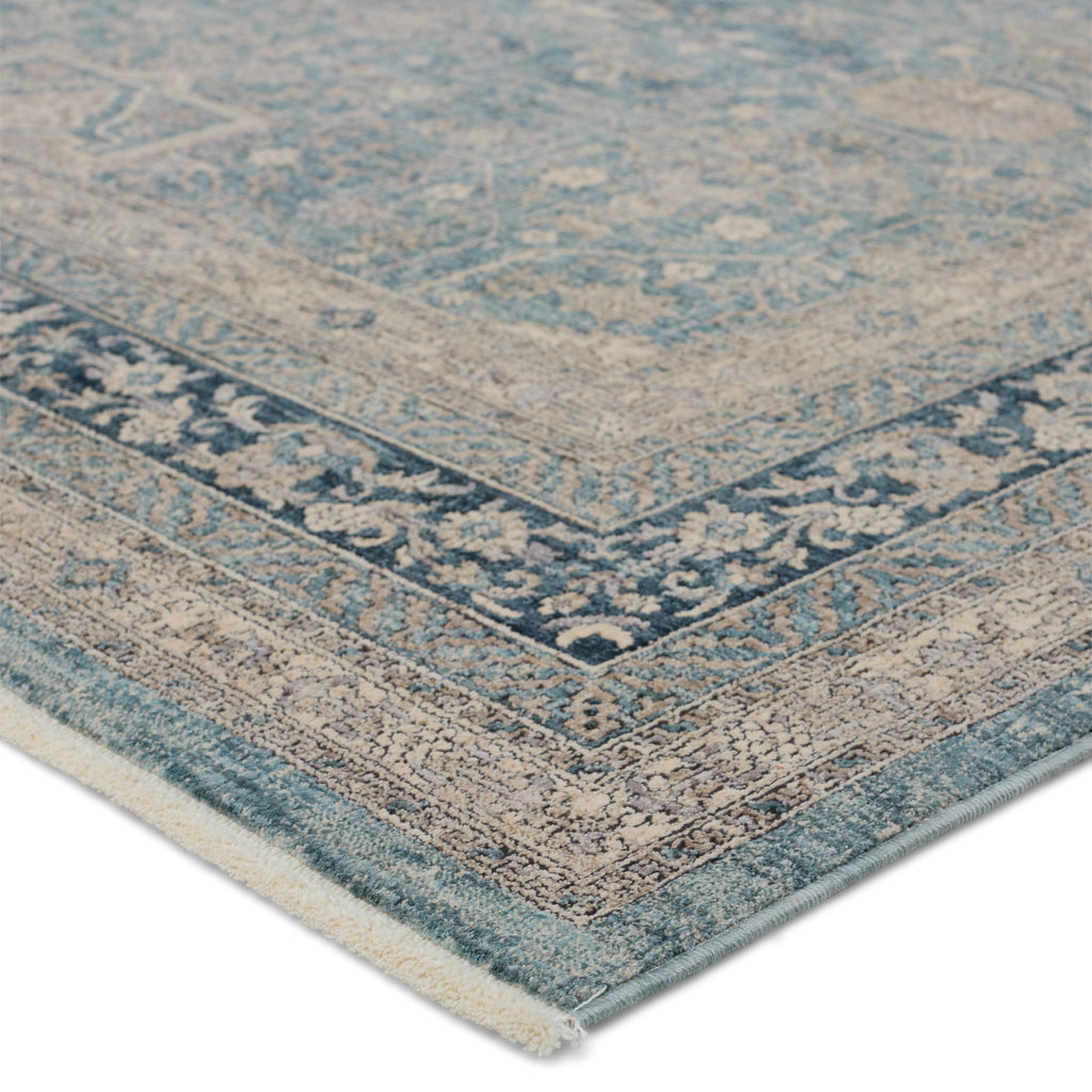 Jaipur Living Brinson Oriental Blue/ Taupe Area Rug (6'3"X9'6")