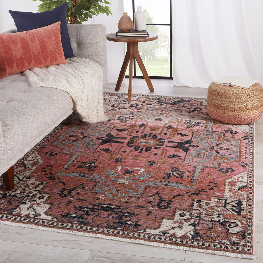 Vibe By Jaipur Living Bellona Medallion Pink/ Gray Area Rug (8'X10'6")