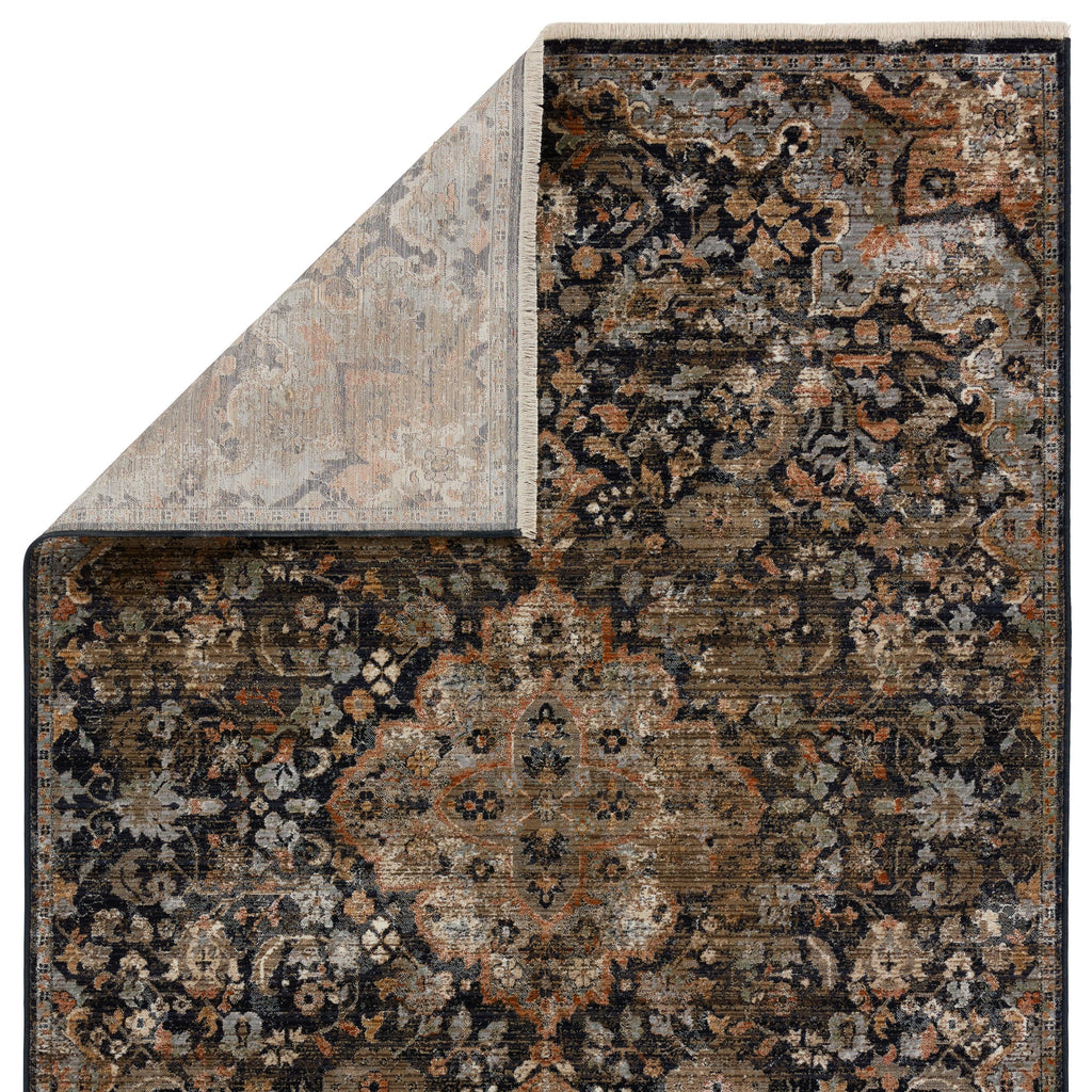 Vibe By Jaipur Living Amena Medallion Dark Navy/ Gray Area Rug (5'X8')