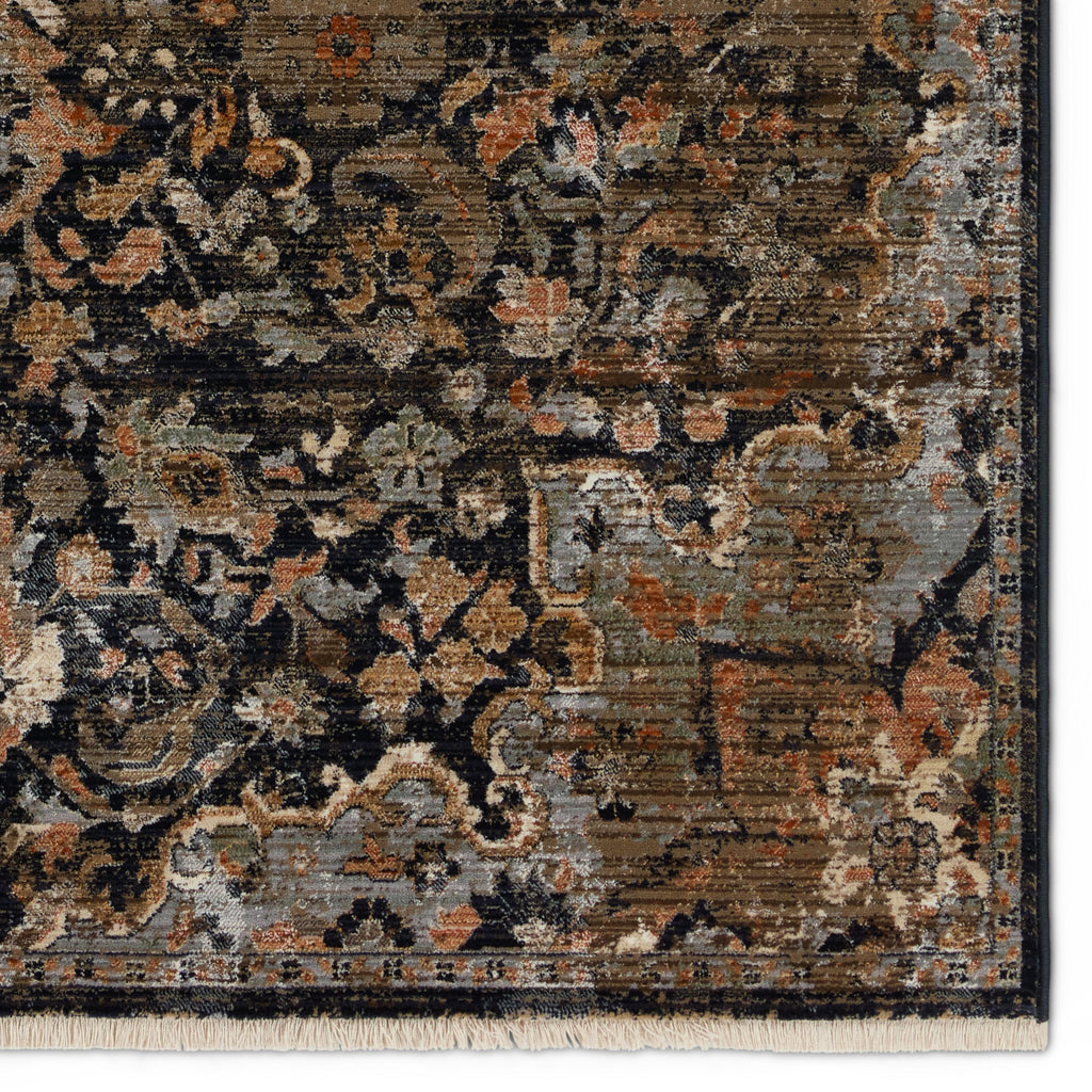 Vibe By Jaipur Living Amena Medallion Dark Navy/ Gray Area Rug (8'X10'6")