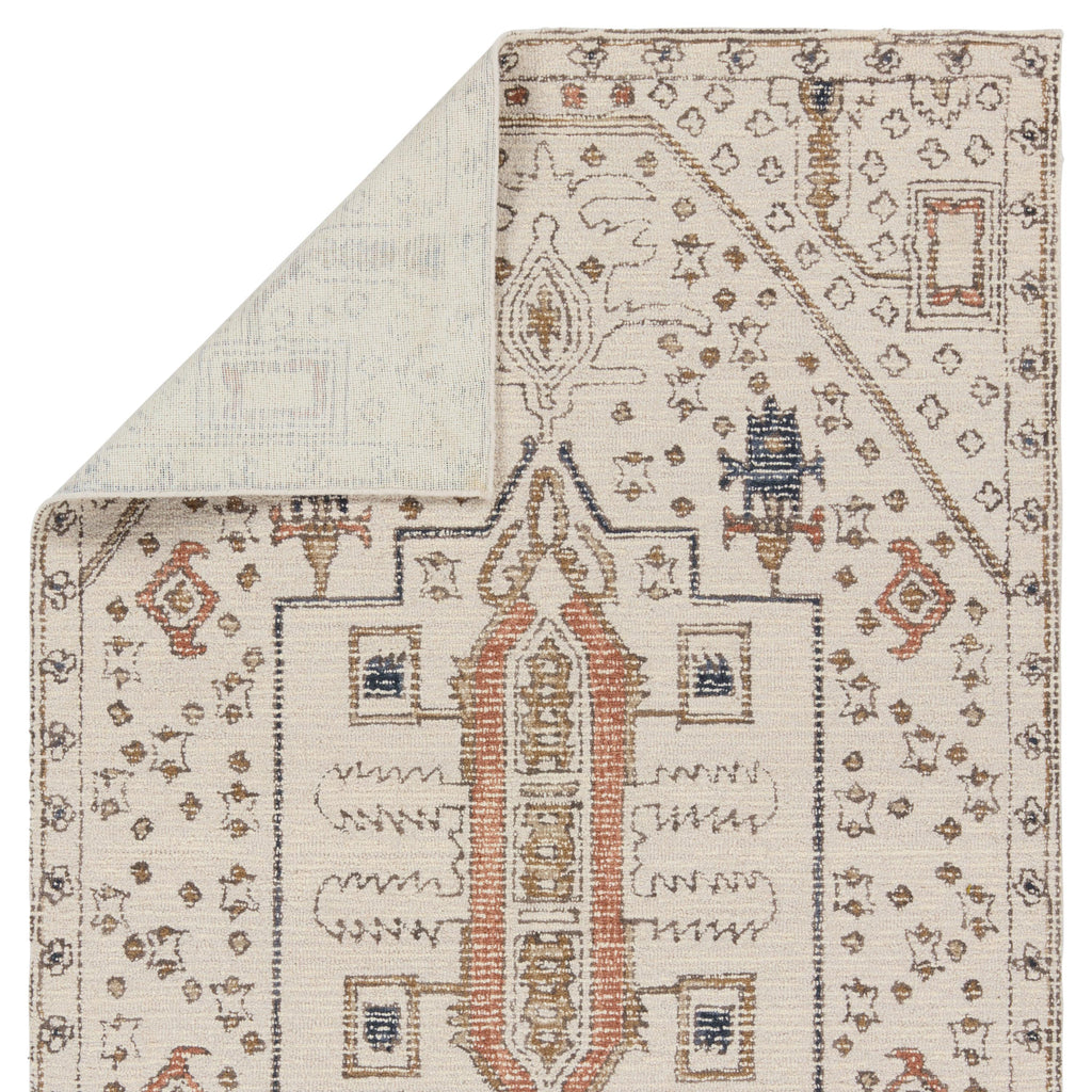 Vibe By Jaipur Living Dahir Handmade Medallion Ivory/ Gray Area Rug (5'X8')