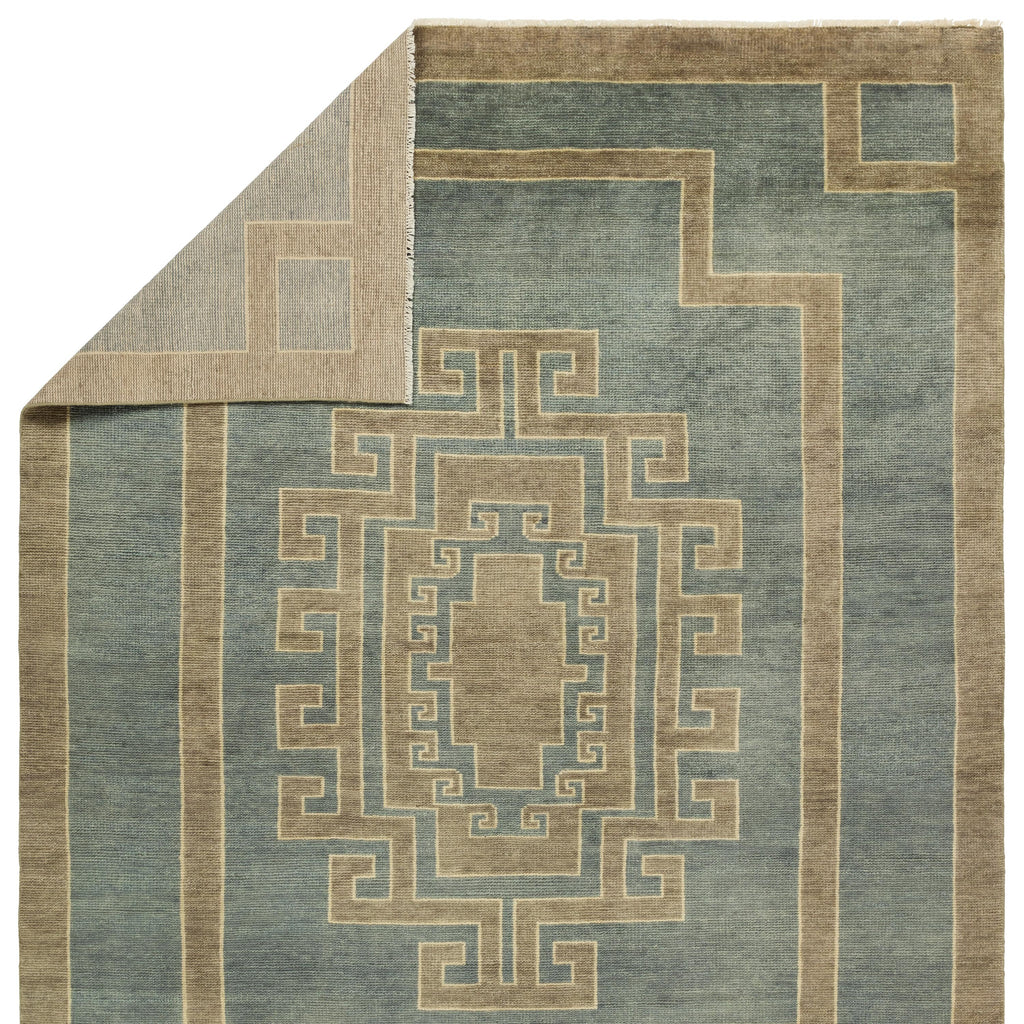 Jaipur Living Kyrenia Hand-Knotted Medallion Blue/ Sage Area Rug (6'X9')