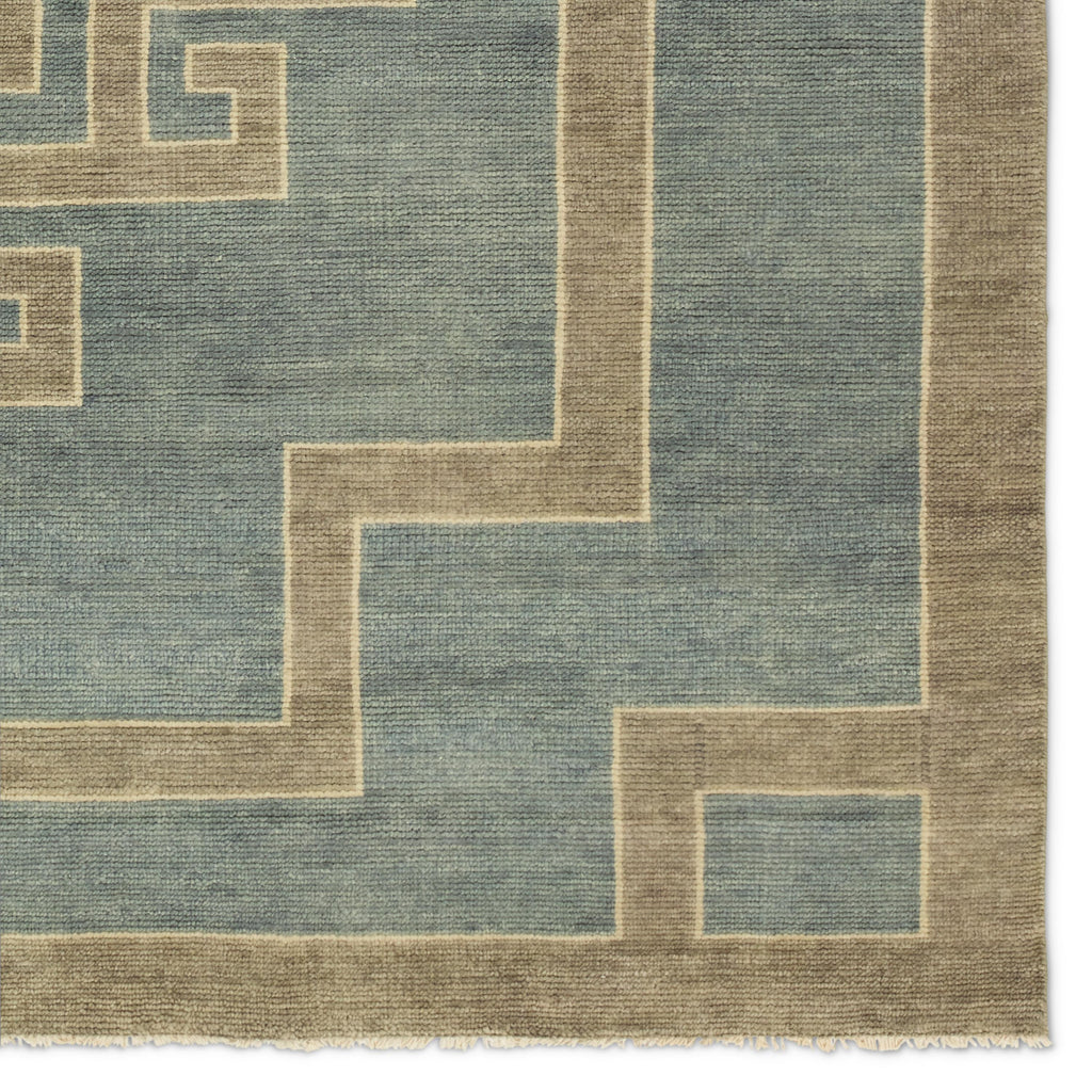 Jaipur Living Kyrenia Hand-Knotted Medallion Blue/ Sage Area Rug (10'X14')