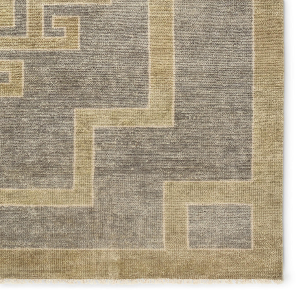 Jaipur Living Kyrenia Hand-Knotted Medallion Gray/ Sage Area Rug (6'X9')