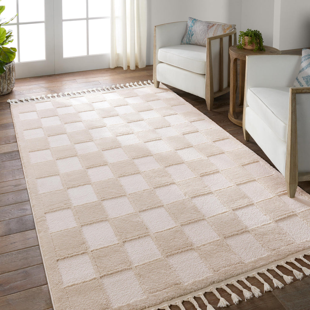 Vibe By Jaipur Living Catanza Geometric Cream/ Ivory Area Rug (6'3"X9'6")