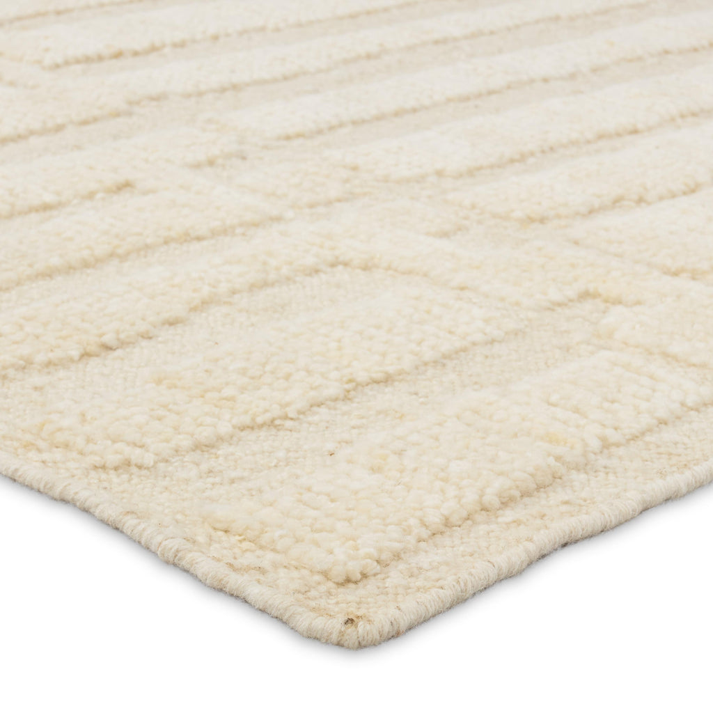 Jaipur Living Timandra Hand-Knotted Striped Cream Area Rug (8'X10')