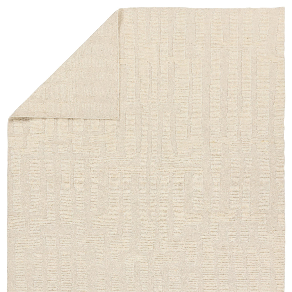 Jaipur Living Timandra Hand-Knotted Striped Cream Area Rug (9'X12')