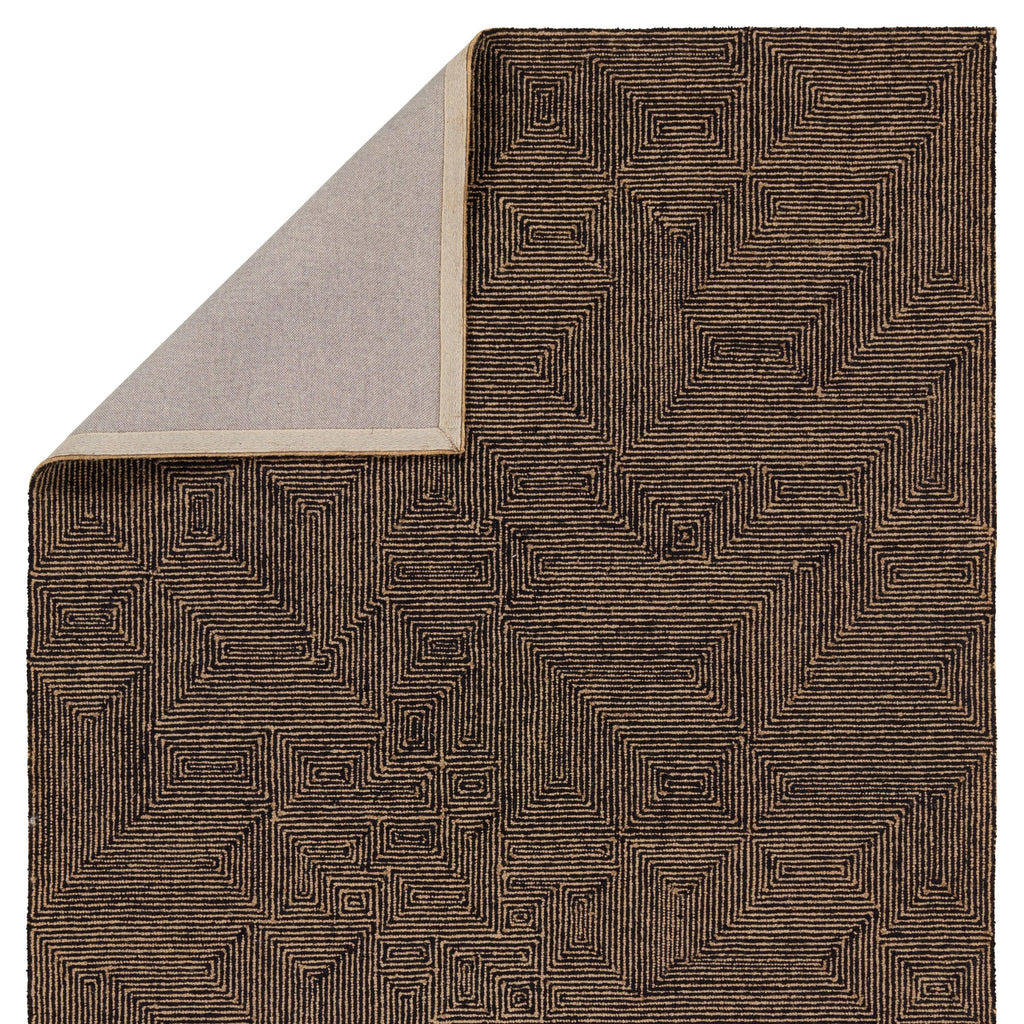 Jaipur Living Quarion Handmade Geometric Tan/Black Area Rug (10'X14')