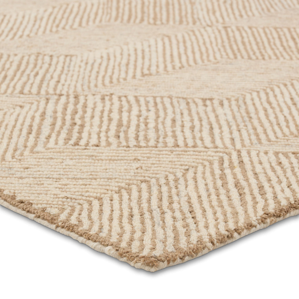 Jaipur Living Castellan Handmade Chevron Tan/Ivory Area Rug (8'X10')