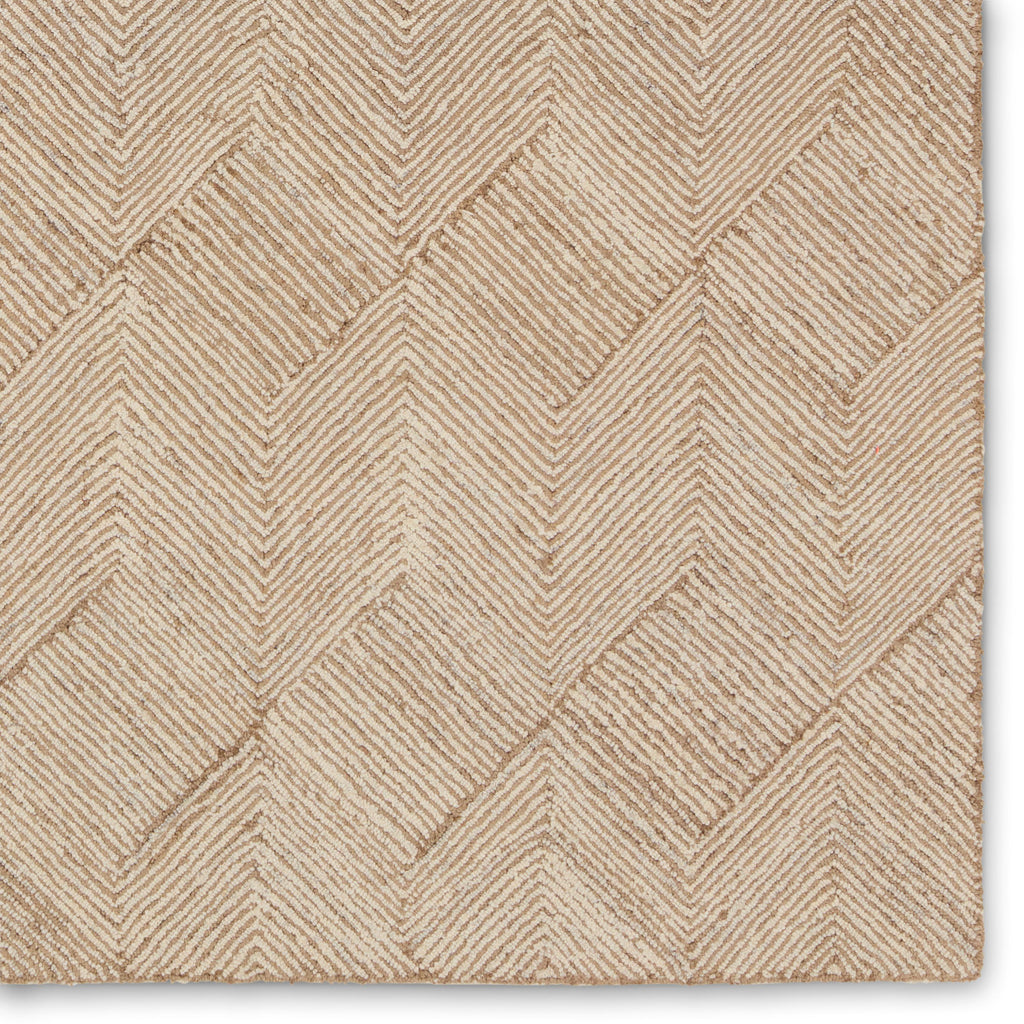 Jaipur Living Castellan Handmade Chevron Tan/Ivory Area Rug (8'X10')