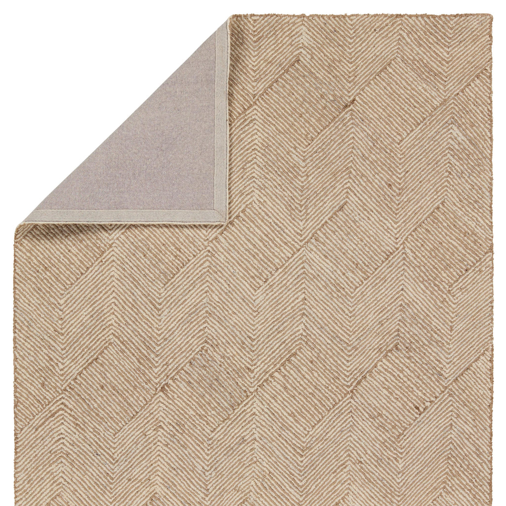 Jaipur Living Castellan Handmade Chevron Tan/Ivory Area Rug (9'X12')