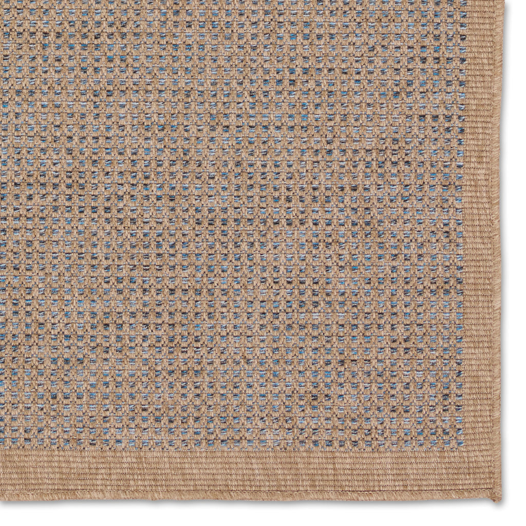 Vibe By Jaipur Living Kidal Indoor/Outdoor Solid Brown/ Blue Runner Rug (3'X8')