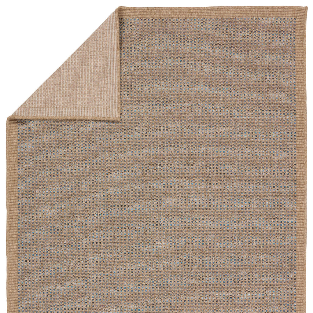 Vibe By Jaipur Living Kidal Indoor/Outdoor Solid Brown/ Blue Area Rug (8'X10')